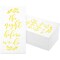 100 Pack Wedding Rehearsal Dinner Napkins with Gold Foil Accents, The Night Before We Do (3-Ply, 4 x 8 In)